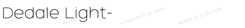 Dedale Light字体转换